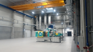Přístavba výrobní haly Linaset a.s. - topenářské a instalatérské práce, vybudování kotelny